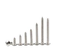metric bolt kit, Vite autofilettante a testa tonda con impronta a croce Phillips in acciaio inossidabile 304 M1.4 .7 M2 .2 .6 M3 .5 M4 M5 M6,for diy(8mm,M2 x 50Pieces)