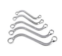 Metric Ring Spanner - Set Di Spinner Welnch | S TIPO Doppio Anello Spinner | 5 Set Di Chiavi Finali A Doppia Scatola | Set Di Chiavi Finali Della Scatola Di Resistenza Alla Ruggine | 10 11 12 13 14 15