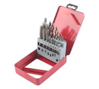 Metric Tap Set, Threading Tools, Industrial Tapping Kit, 16 Pezzi Metalwork Mechanic Gear, Industrial Electrical Woodworking, Repair, Automotive, 5.91x4.33x1.34 Inches, Red, 1 Set