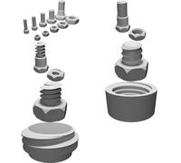 Metric Thread and Screw Library for 3D Printing (M3-M10 Compatible)