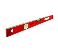 Metrica 31088 Livella Professionale, Rettangolare Base Normale, 2 Fiale, 80 cm