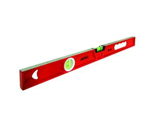 Metrica 31098 Livella Professionale, Rettangolare Base Magnetica, 2 Fiale, 80 cm