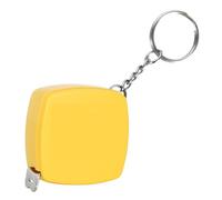 Metrica di misurazione in acciaio ad alta precisione ad alta precisione mini portachiavi porta portachiavi 1 metro per miglioramento della casa fai - -te cucitura carbone in (Giallo)