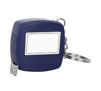 Metrica di misurazione in acciaio metrica mini tasso a catena porta chiave ad alta precisione ad alta precisione 1 metro resina automatica in acciaio carbone durevole (Blu)