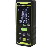Metrica MISURATORE LASER FLASH 100 FINO A 100 m RAGGIO VERDE