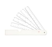 Metrica Multifunzionale Rigno Ingegneristica A Forma Ventola Per La Trapunta Architettura E Cucire Student Quilting Righe
