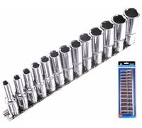 Metrica Profonda Presa Set / Lunghe Bussole su Barra 1cm Drive 6-19mm 01542