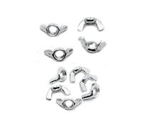 Metrico dado farfalla in acciaio inossidabile Dadi ad alette in acciaio al carbonio zincato M3-M12 confezione da 5 o 10 pezzi(M3 10pcs)