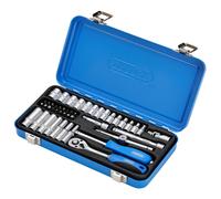 Metrico Presa Set IN Metallo Custodia 0.6cmD Esagonale 45 Pezzi Deep & Standard