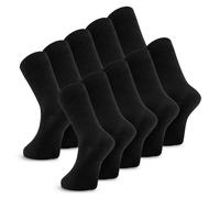 Metrium 10 paia di calzini da lavoro, calzini da uomo, calzini da donna, vita confortevole senza cuciture pressanti. Realizzato in misto cotone pettinato fine per una presa morbida e un elevato