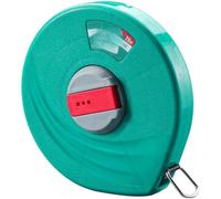 Metro a nastro con fibre avanzate con doppio lato per scala, design resistente e antiruggine per attività di misurazione professionale (20 m [verde])