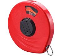 Metro a nastro con fibre avanzate con doppio lato per scala, design resistente e antiruggine per attività di misurazione professionale (20 m [rosso])