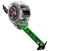 Metro a nastro da 5 m, larghezza 25 mm, nastro di misurazione di precisione fluorescente, metro a nastro graduato a doppio lato retrattile in acciaio inossidabile, facile da leggere