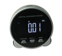 Metro a nastro digitale portatile con schermo LCD, righello elettronico ricaricabile per diametro cilindrico e curva arbitraria, 260 mAh per batteria, 0-199,999 m, bianco e nero