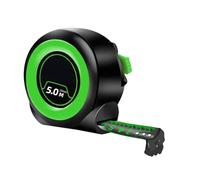 Metro a nastro fluorescente lungo 5 m con manico ergonomico per uso esterno, con gancio portatile o operai sul campo, costruttori e fai da te metro ergonomico a nastro