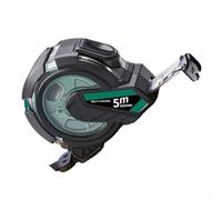 Metro a nastro in acciaio con rivestimento in gomma trasparente per una migliore maneggevolezza e protezione contro l'usura nel tempo (trasparente 5 m x 25 mm)