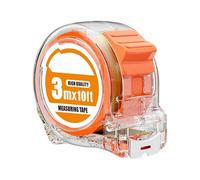 Metro a Nastro in Acciaio Inossidabile Con Alloggiamento Trasparente 300/500/750/1000 Cm Scelte Lunghezza Pollici Centimetri Design a Doppia Strumento Misurazione Della Custodia Del PC