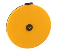 Metro a nastro in fibra di vetro, 10-100 m, metrico a doppia faccia, per costruzione, topografia, uso stradale e ferroviario, design compatto e leggero con (giallo-50 m)