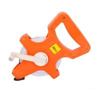 Metro a nastro in fibra di vetro a bobina aperta, 20/30/50/100 metri, a doppia scala, con letture metriche e pollici, impermeabile, per uso edile all'aperto (20 m)