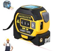 Metro a nastro laser a infrarossi, strumento di misurazione digitale per distanza, area, volume e teorema di Pitagora, portata 60 m