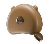 Metro a nastro morbido, retrattile da 1,5 m, per misurare il corpo, per petto, vita, gambe, braccia, con chiusura magnetica automatica (marrone)