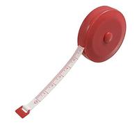 Metro a nastro Nastro in scala 1,5 m Misura di nastro a scomparsa Doppi lati Manopola girevole Bobina di misura Ingegnere morbido Righello a nastro Rosso Creativo e utileMolto bello e alla moda.