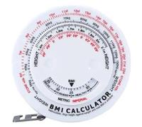 Metro a nastro per corpo, BMI, 150 cm, retrattile, strumento di misurazione del grasso corporeo, per misurare la circonferenza della vita, indice di massa con calcolatrice Bmi