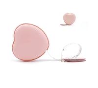 Metro a nastro per il corpo in pelle, retrattile, a forma di cuore, piccolo nastro per cucire per sarti e designer 1 pezzo 1,5 m / 60 pollici di larghezza