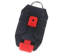 Metro a nastro porta clip con tasca per cintura e accesso alla borsa degli | Rilascio rapido del gancio, corpo rinforzato, anello in metallo per viaggi quotidiani in cantiere
