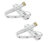 Metro a nastro professionale da 150 cm, double-face, flessibile, per cucito, sartoria e misure del corpo, confezione da 2