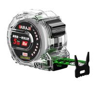 Metro A Nastro Trasparente - Custodia Trasparente, Design Con Righello Fluorescente, Struttura Antigoccia, Corpo Leggero E Compatto Con Indicazioni Di Facile Lettura | Nastro Di Misurazione Per Carpen