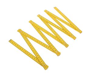 Metro a stecca - Righello pieghevole in legno a doppia faccia da 2 metri -