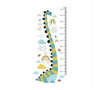 Metro Bambini Parete 2 pezzi di dinosauro cartone animato arcobaleno nuvola altezza adesivo da parete camera dei bambini decorazione della scuola materna misura altezza adesivi murali for la camera de