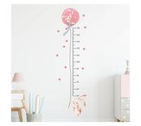 Metro Bambini Parete Adesivi murali con misurazione dell'altezza for la cameretta dei bambini Cartoon Coniglio Palloncino Grafico altezza crescita Decalcomanie da muro Asilo nido for bambini metro da