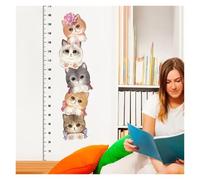 metro bambini parete Adesivo for la misurazione dell'altezza Adesivi murali grafico portatili Misura camera da letto Asili nido