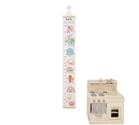 metro bambini parete Righello for altezza del bambino, decorazione dei cartoni animati la stanza bambini, righello, misurazione dell'asilo, adesivo da parete(Rose Red)