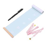 metro bambini parete Righello for misurazione altezza, da appendere alla parete, in legno bifacciale, tela, bambini, crescita, decorazione la stanza dei più piccoli, facile allungare