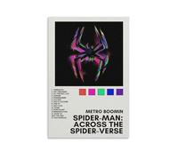 Metro Boomin Spider-Man Across The Spider-Verse Anti Splash Art Poster per soggiorno e camera da letto dipinti da appendere adatti per più scenari senza bisogno di punzonatura Facile da installare