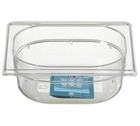 METRO - Contenitore professionale GN in policarbonato, altezza 65 mm, misura 1/6, adatto al microonde, lavabile in lavastoviglie, colore: trasparente