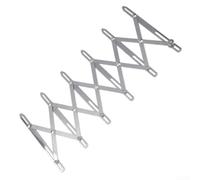 Metro da Sarta in Alluminio Espandibile fino a 60cm(Short 6-head) | Estensibile a 60cm, per ideale per distanze tra bottoni, pieghe tende, alluminio per robusto, argento