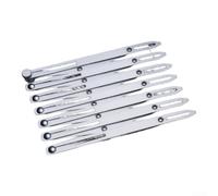 Metro da Sarta in Alluminio Espandibile fino a 60cm(Short 7-head) | Estensibile a 60cm, per ideale per distanze tra bottoni, pieghe tende, alluminio per robusto, argento
