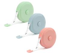 Metro Da Sarta Morbido,Centimetro Per Misurazione Corpo,Metro Da Sarta,Metro A Nastro,Metro Per Misurare Corpo,Metro A Nastro Umano,Misura Di Nastro,Nastro Per Misurare,150 Cm/60 Inch,3 Pezzi