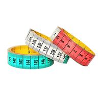 Metro Da Sarta Qualità Strong Super Resistente 3 Pezzi Professionale Sartoria Per Sarto Cucire Misurare Corpo Girovita Flessibile Fettuccia Pieghevole Dieta Nutrizionista Misure Cm Pollici 150cm