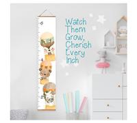 Metro di crescita da appendere per bambini, portatile, 30,5 x 152,4 cm, misure da 1'5" a 6'7,6 cm, decorazione da parete per cameretta dei bambini, regalo per doccia