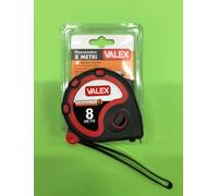 METRO FLESSOMETRO FLESSIBILE VALEX MT.8 NASTRO IN ACCIAIO CLIP X CINTURA 1800538