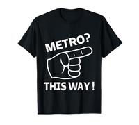 Metro Guy Funny Meme Soccer Metro This Way Football Maglietta