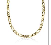 Metro Jewelry Collana a catena ro spessa in acciaio inossidabile da uomo con placcatura ionica in oro giallo o nero, lunghezza da 56 a 76 cm, 11 mm con chiusura a moschettone, Metallo, Nessuna