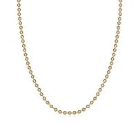 Metro Jewelry Collana da uomo classica in acciaio inossidabile o placcata in giallo, collana lunga da 50 a 76 cm e larghezza da 4 a 10 mm, chiusura a moschettone, 22 Inches, Metallo, Nessuna pietra