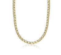 Metro Jewelry Collana da uomo in acciaio inossidabile con placcatura ionica in oro giallo o nero, catena da 50,8 a 76,2 cm con moschettone da 10 mm, Metallo, Nessuna pietra preziosa