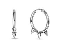 Metro Jewelry Orecchini a cerchio per uomo e donna, orecchini rotondi in acciaio inox placcato agli ioni gialli o neri, unisex, design moderno, Acciaio inossidabile, Nessuna pietra preziosa